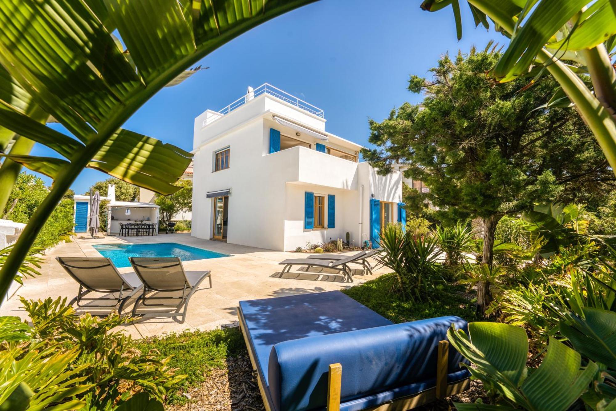 Exclusiva Frente Al Mar Con Jardin Y Piscina Villa Cala Blanca (Menorca)